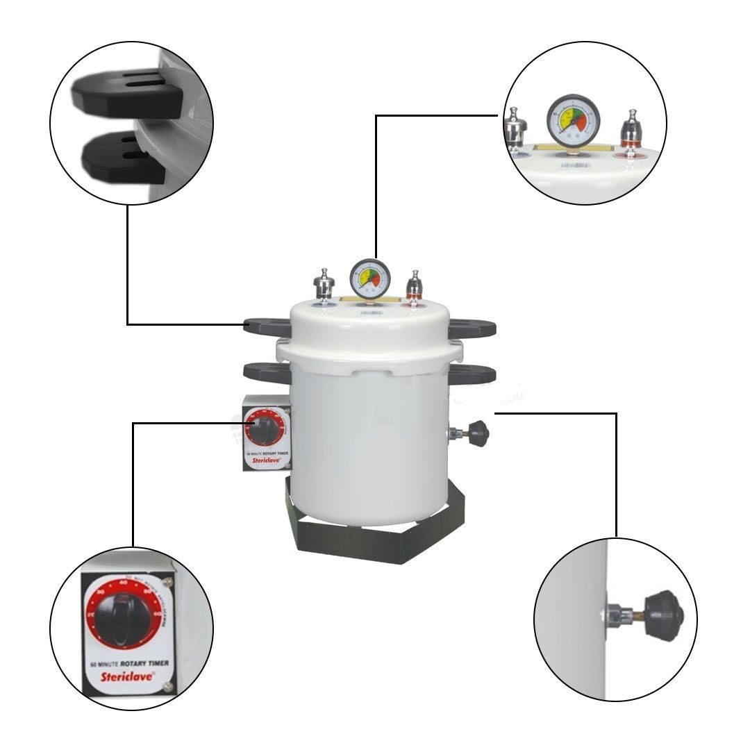 Dental Autoclave Electric With Timer 21 Litres - EPT Series - Image 2