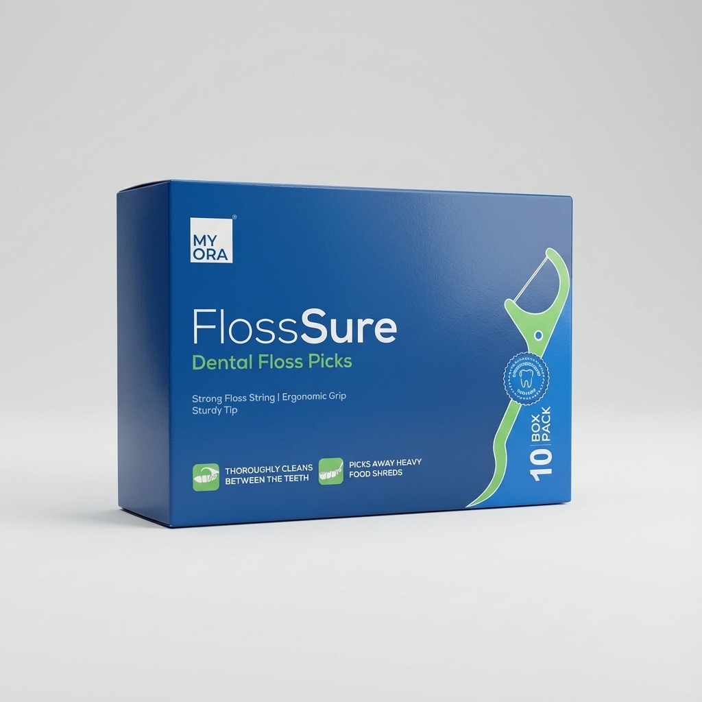 MyOra FlossSure Dental Floss Picks - Pack Of 10 (50 Picks/Pack) - Image 2
