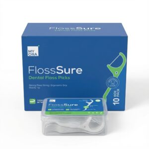 MyOra FlossSure Dental Floss Picks – Pack Of 10 (50 Picks/Pack)